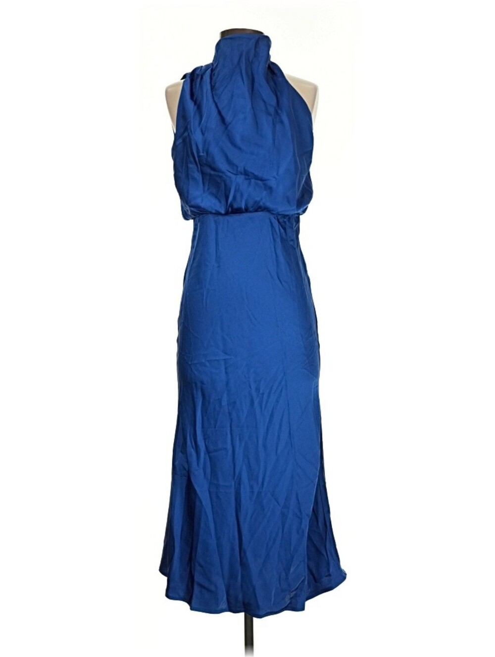 NWT Blue Halter Maxi Dress - Elegant Evening Wear